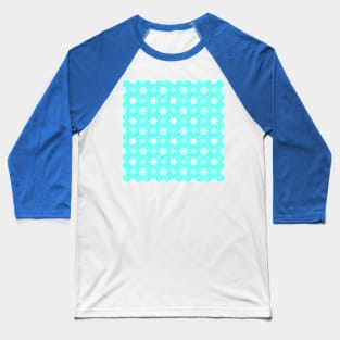 Snowflakes Mint Baseball T-Shirt